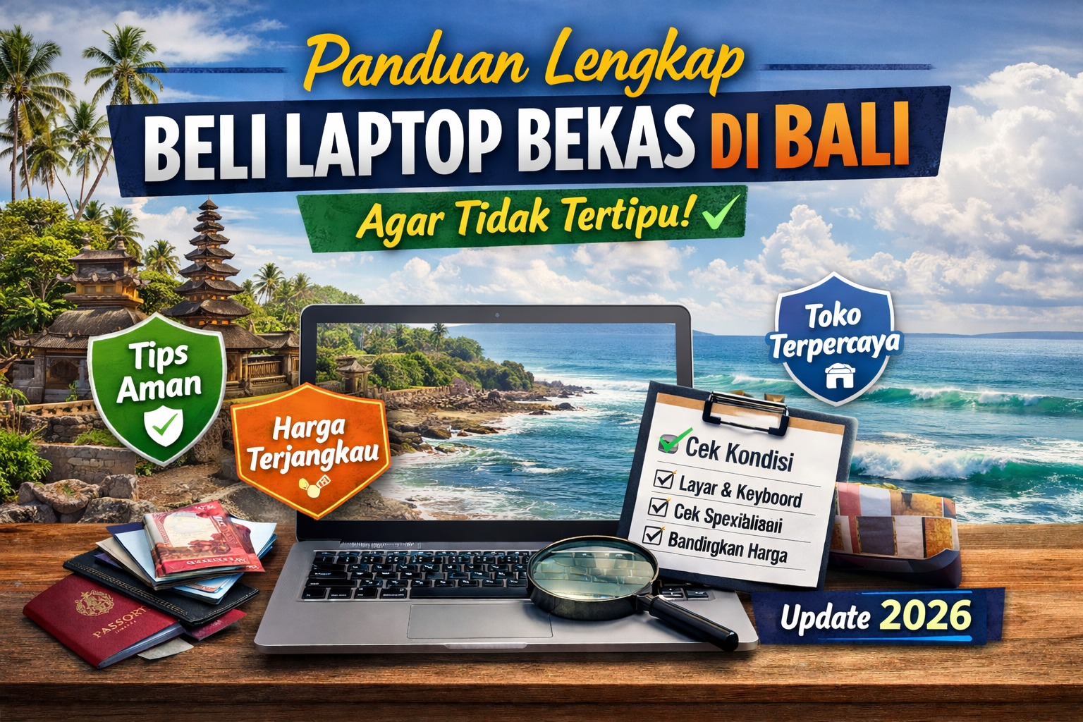 Panduan Lengkap Beli Laptop Bekas di Bali Agar Tidak Tertipu (Update 2026)