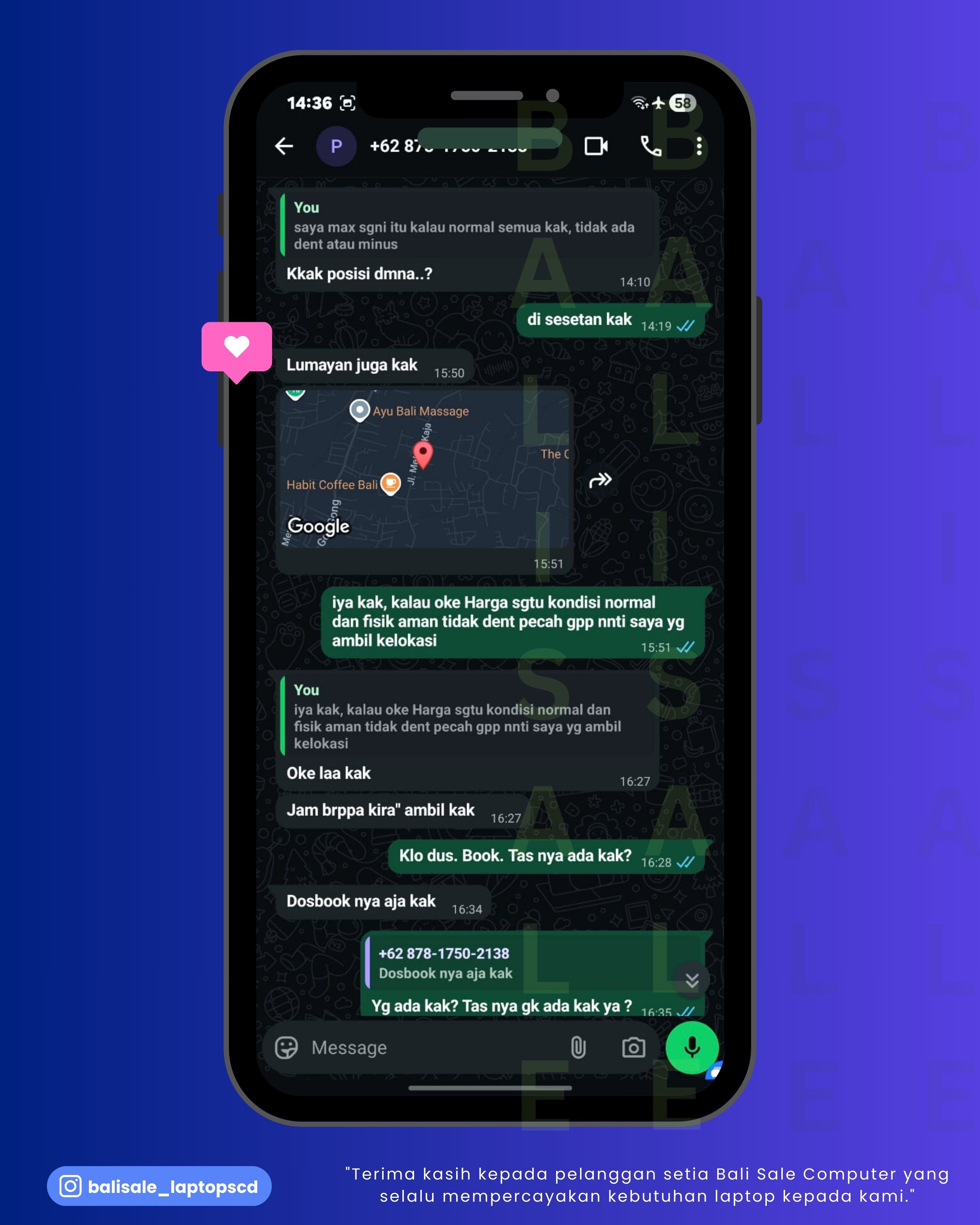 Chat testimoni Priscella
